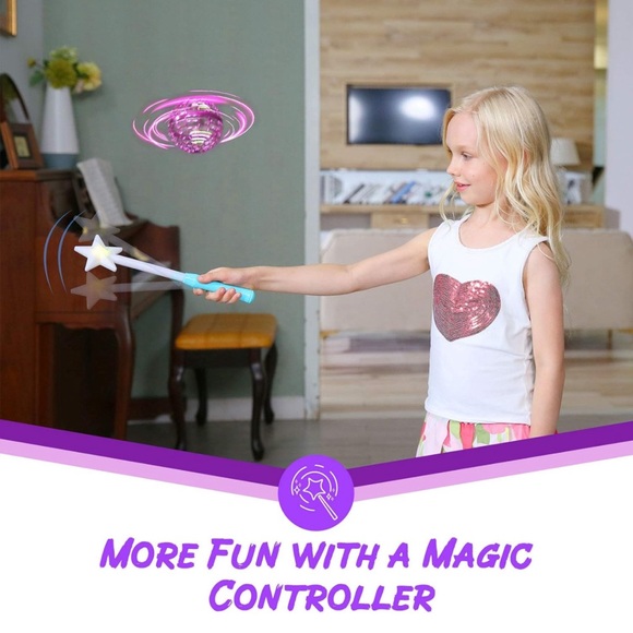 FLYNOVA Flying Ball Toys,Magic Hover Orb with Lights,Boomerang Spinner Drone - Picture 5 of 9